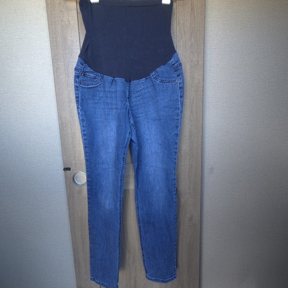 Levi Strauss Women's Maternity Jeans Medium Stretchy Front Panel